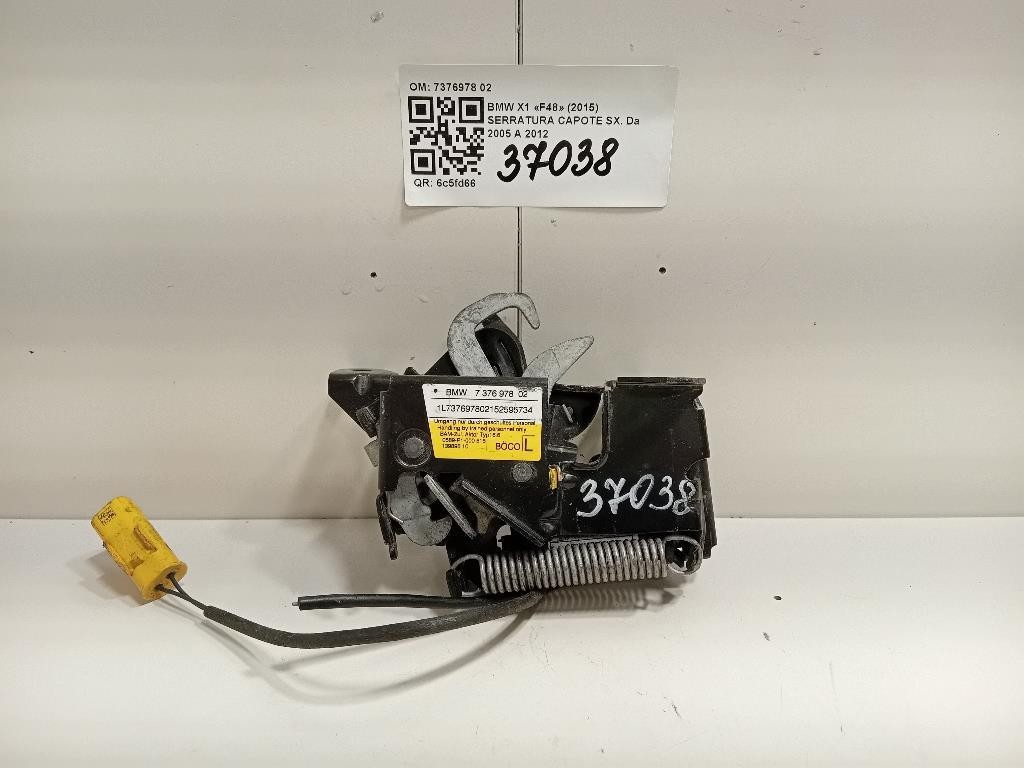 Serratura Capote SX 7376978 02 Bmw X1 F48 2015