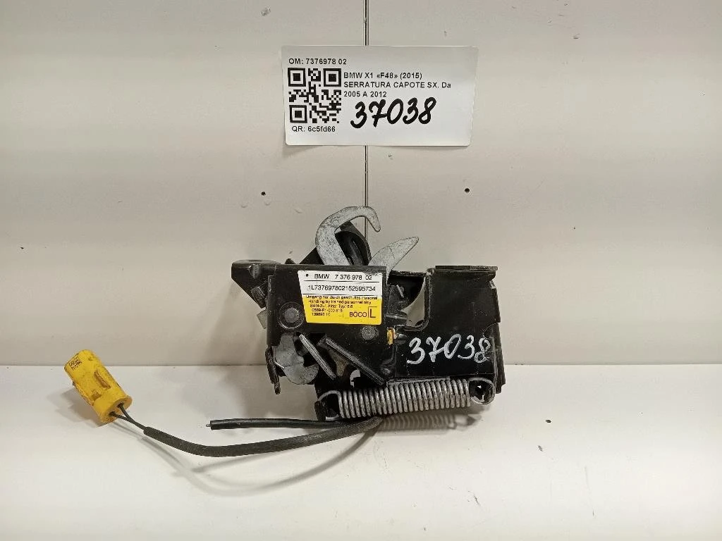 Serratura Capote SX 7376978 02 Bmw X1 F48 2015