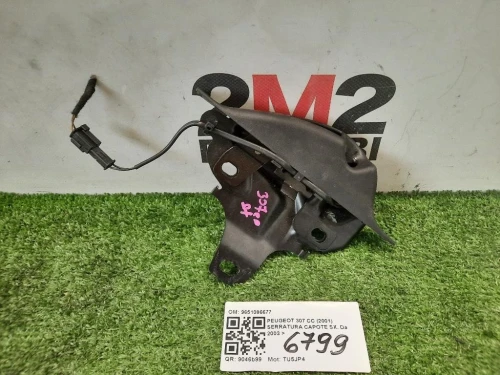 Serratura Capote SX 9651086677 SX Peugeot 307 CC 2001