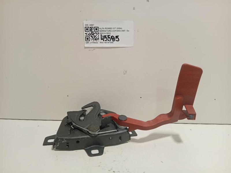 Serratura Cofano ANT 50507083 Alfa Romeo GT 2004