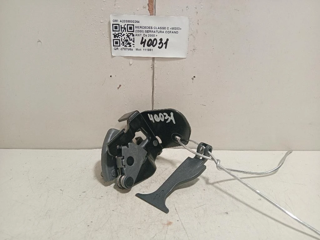 Serratura Cofano ANT A2038800264 Mercedes Classe C W203 2000