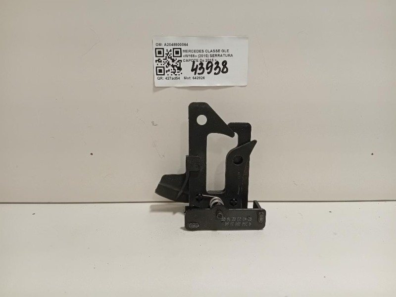Serratura Cofano ANT A2048800064 Mercedes Classe GLE W166 2015