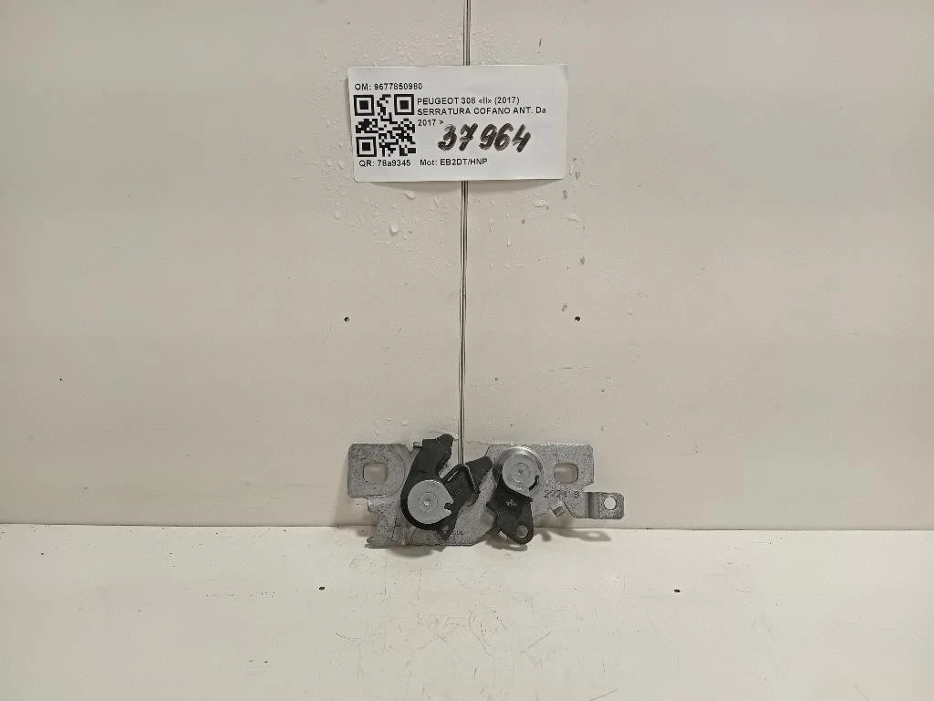 Serratura Cofano ANT 9677850980 Peugeot 308 II 2017