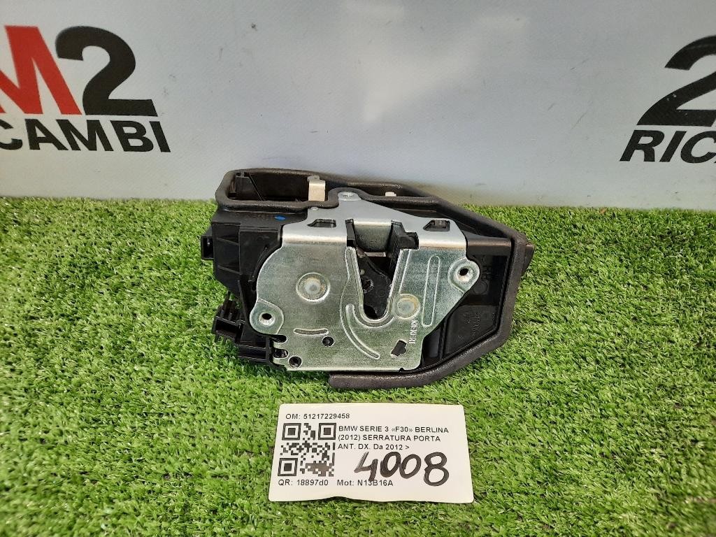 Serratura Porta ANT DX 51217229458 Bmw Serie 3 F30 Berlina 2012