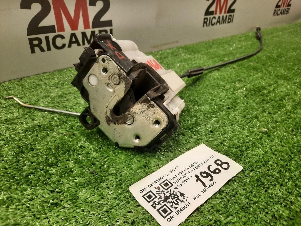 Serratura Porta ANT DX 52191860 Fiat 500 II 2015