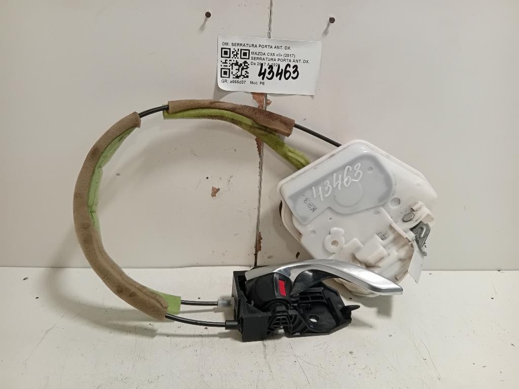 Serratura Porta ANT DX SERRATURA PORTA ANT DX Mazda CX5 II 2017