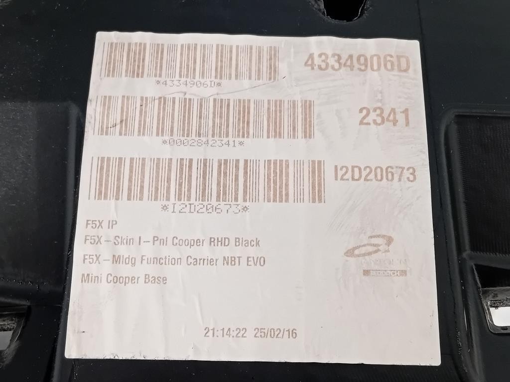 Cruscotto 51459349683 Mini MINI Cooper F56 2014