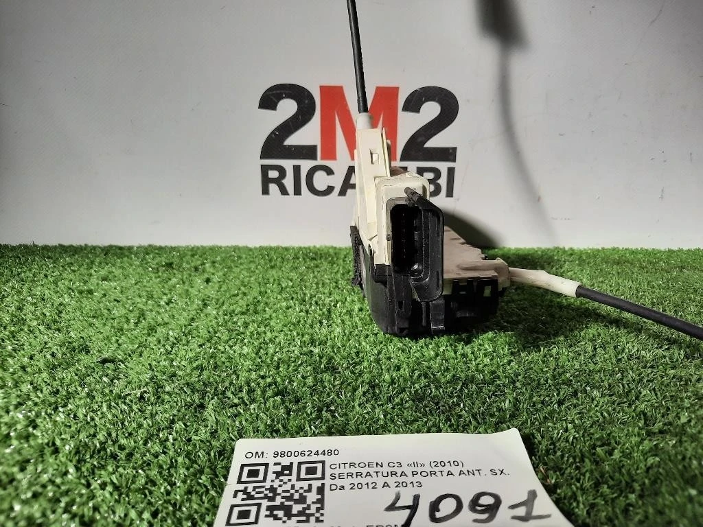 Serratura Porta ANT SX 9800624480 Citroen C3 II 2010