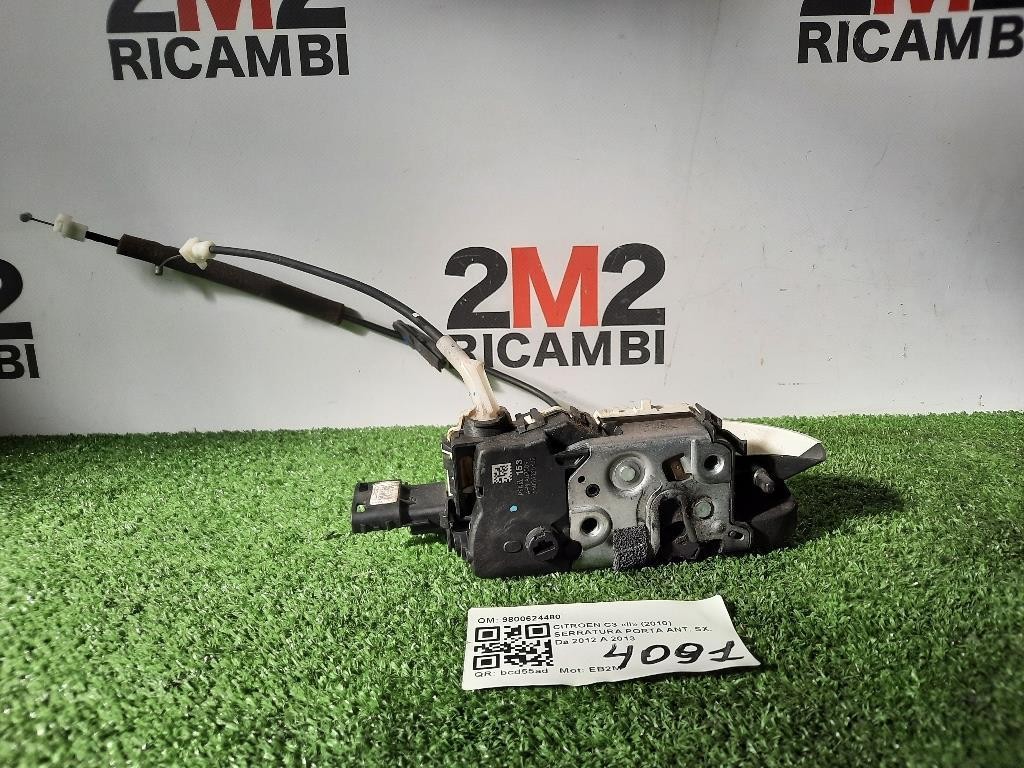 Serratura Porta ANT SX 9800624480 Citroen C3 II 2010