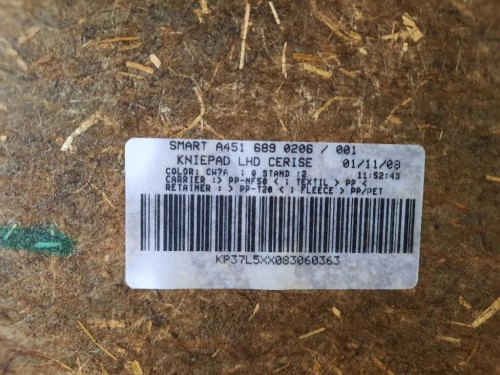 Cruscotto Parte INF A4516890206 CRUSCOTTO Smart Fortwo Cabrio 451 2007