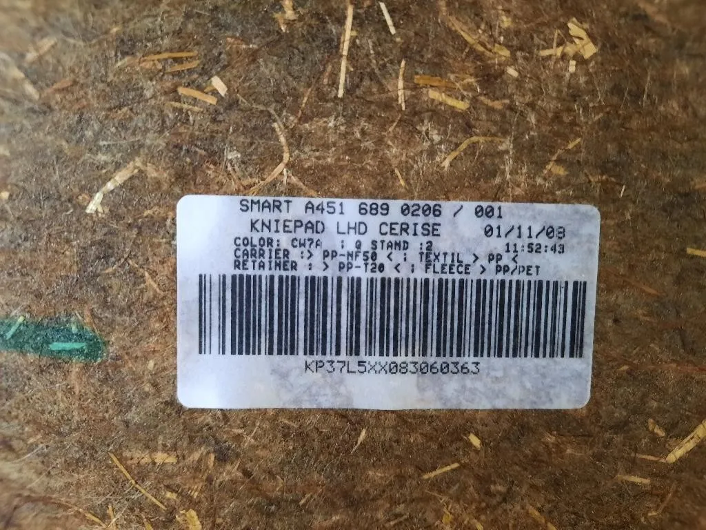 Cruscotto Parte INF A4516890206 CRUSCOTTO Smart Fortwo Cabrio 451 2007