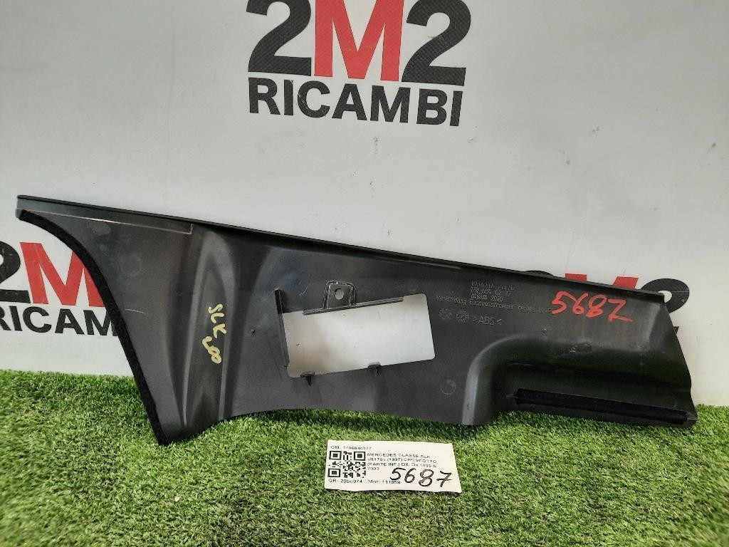 Cruscotto Parte INF DX 1706840277 VANO PIEDI Mercedes Classe SLK R170 1997