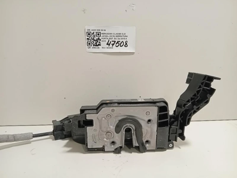 Serratura Porta ANT SX A222 006 39 99 Mercedes Classe GLE W166 2015