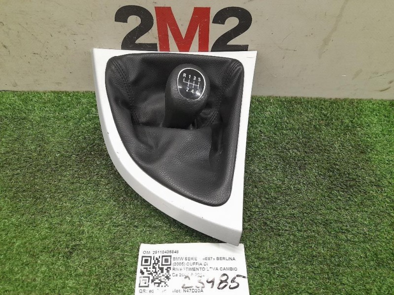 Cuffia DI Rivestimento LEVA Cambio 25110435848 Bmw Serie 1 E87 Berlina 2005