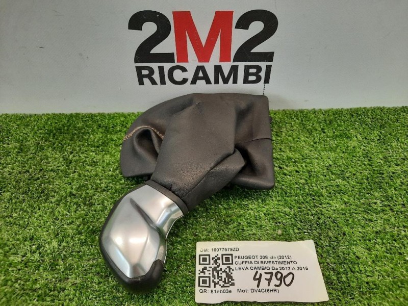 Cuffia DI Rivestimento LEVA Cambio 16077579ZD Peugeot 208 I 2012