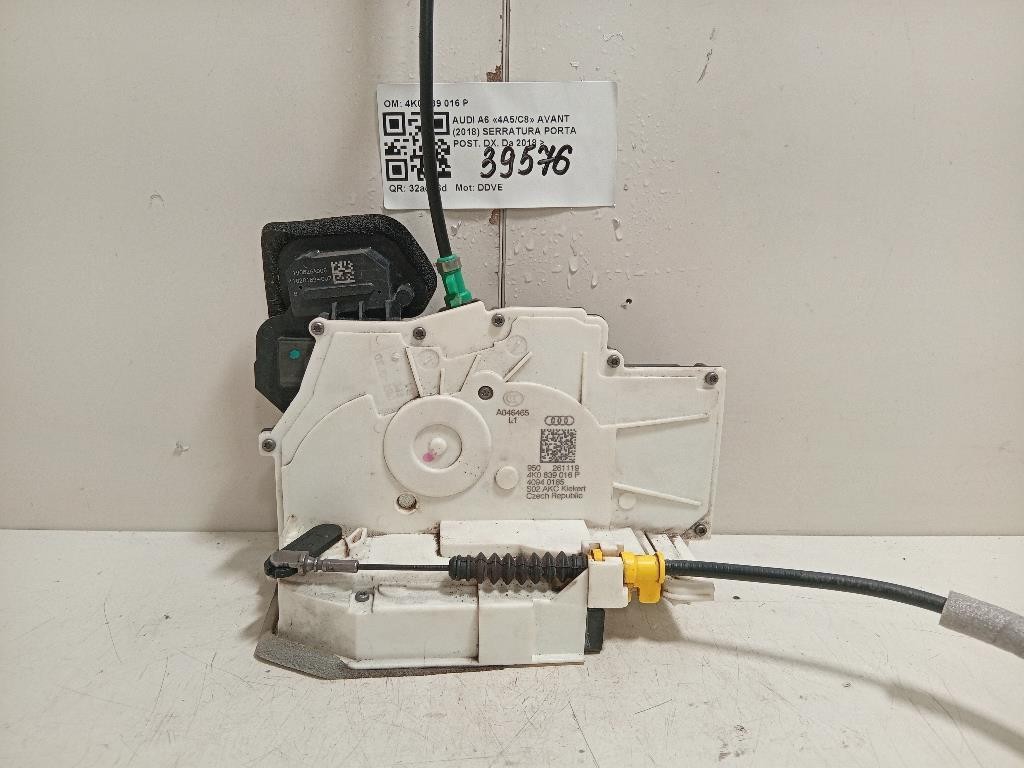 Serratura Porta POST DX 4K0 839 016 P Audi A6 4a5c8 Avant 2018