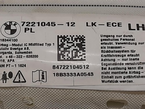 Air-bag A Tendina SX 722104512 Bmw Serie 3 F30 Berlina 2015