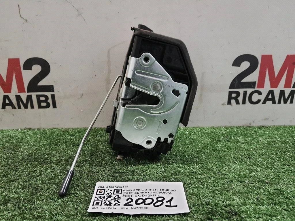 Serratura Porta POST DX 51227202148 Bmw Serie 3 F31 Touring 2012