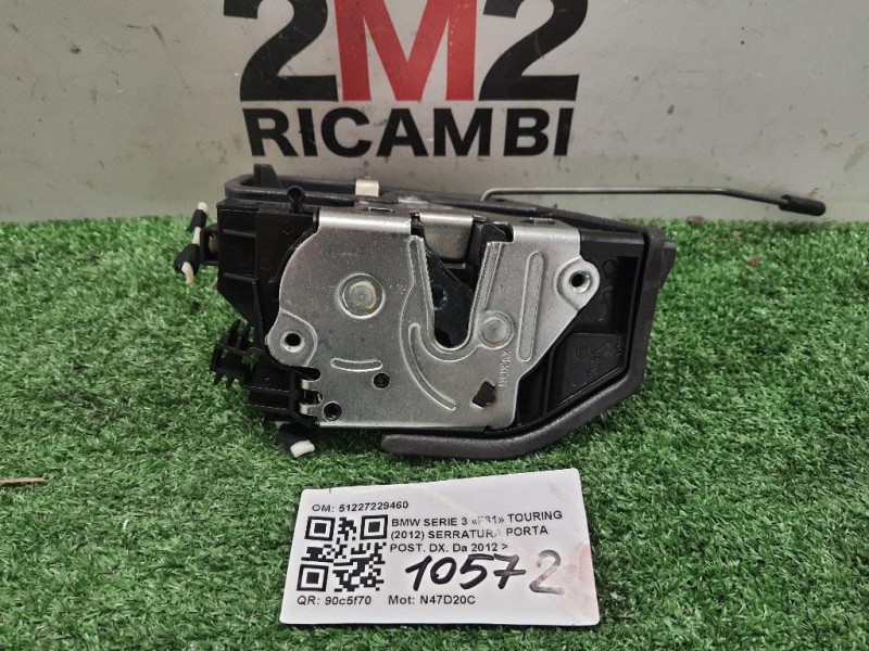 Serratura Porta POST DX 51227229460 Bmw Serie 3 F31 Touring 2012