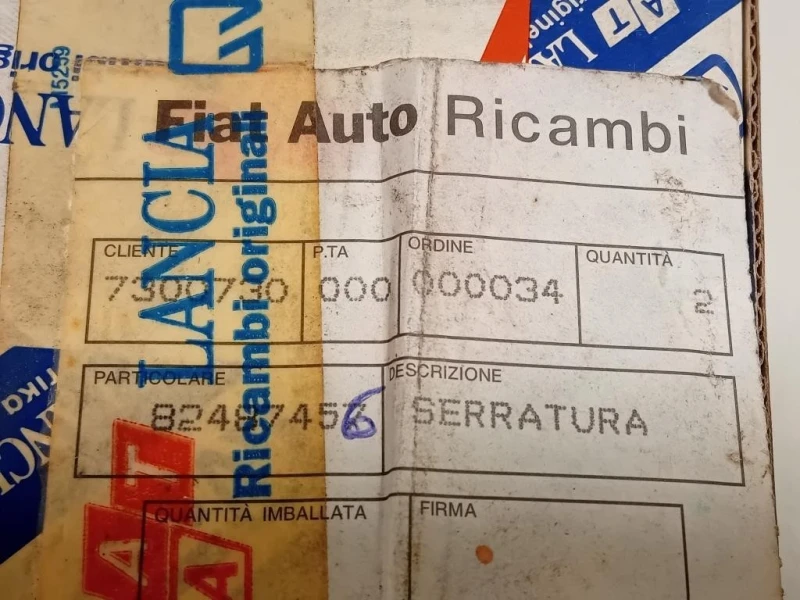 Serratura Porta POST DX 82487456 Lancia Kappa 1995