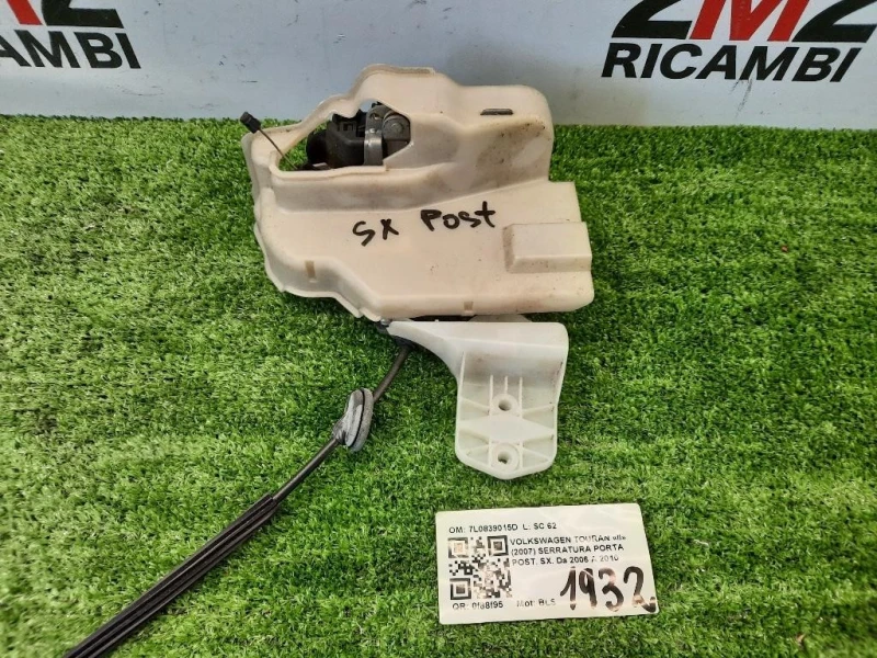 Serratura Porta POST SX 7L0839015D Volkswagen Touran II 2007