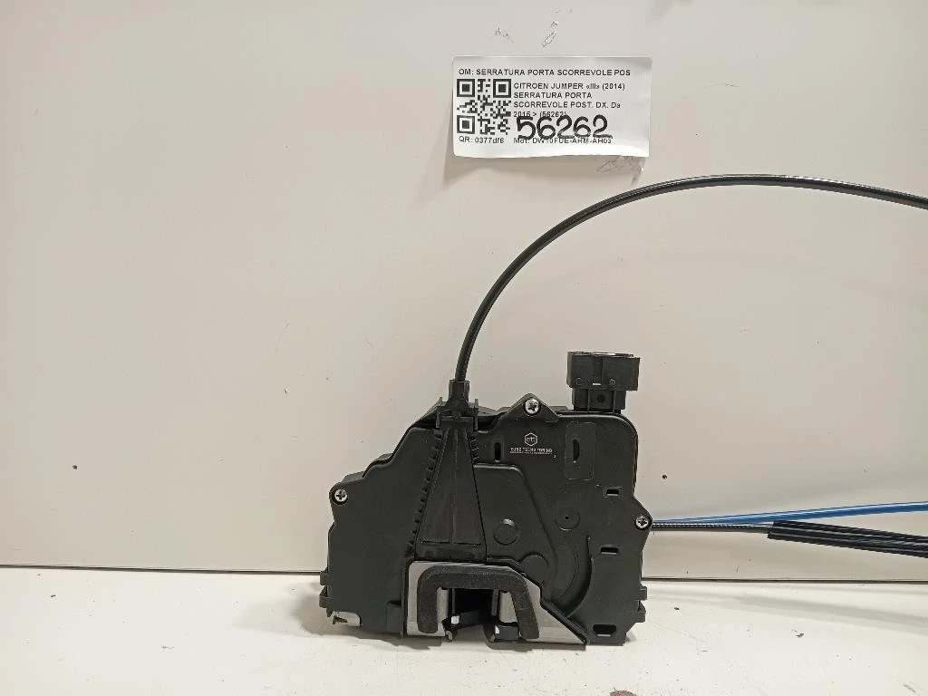 Serratura Porta Scorrevole POST DX SERRATURA PORTA SCORREVOLE POST DX Citroen Jumper III 2014