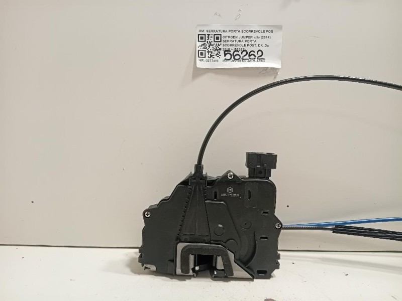 Serratura Porta Scorrevole POST DX SERRATURA PORTA SCORREVOLE POST DX Citroen Jumper III 2014