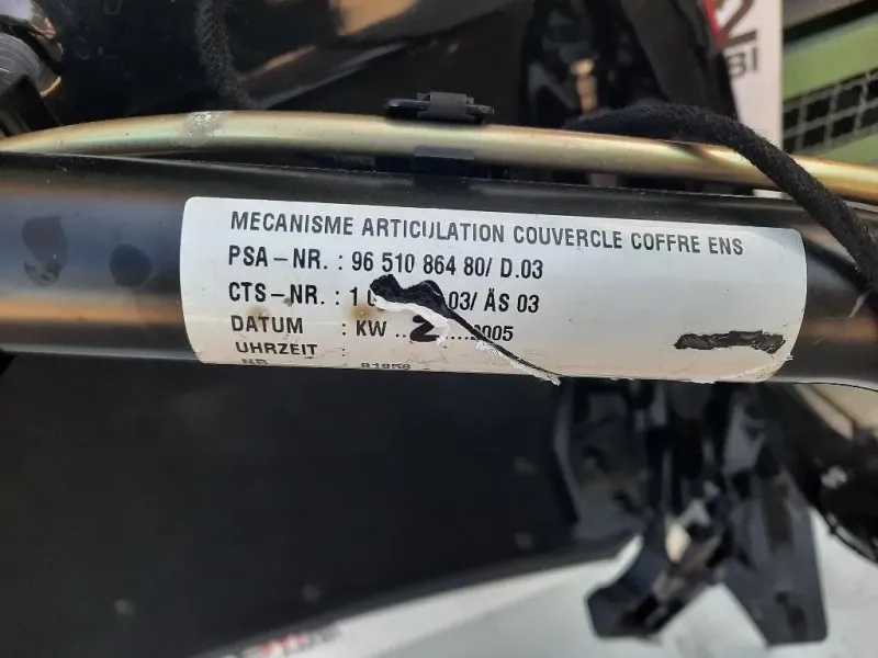 Portello POST 860679 Peugeot 307 CC 2001