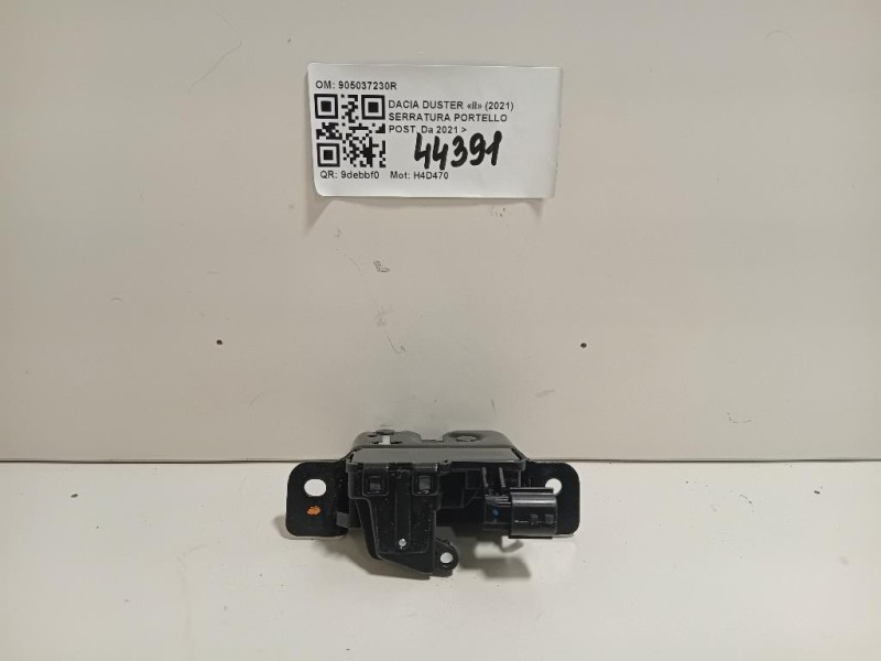 Serratura Portello POST 905037230R Dacia Duster II 2021