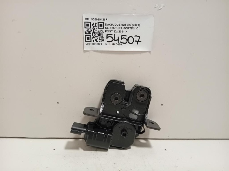Serratura Portello POST 905039428R Dacia Duster II 2021