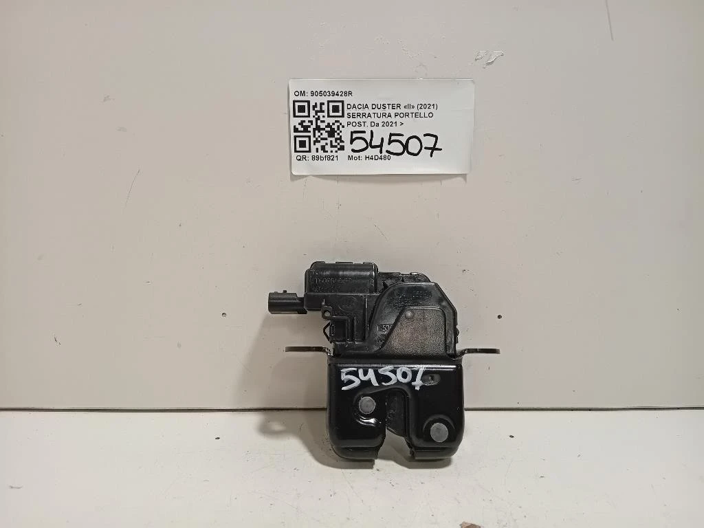 Serratura Portello POST 905039428R Dacia Duster II 2021