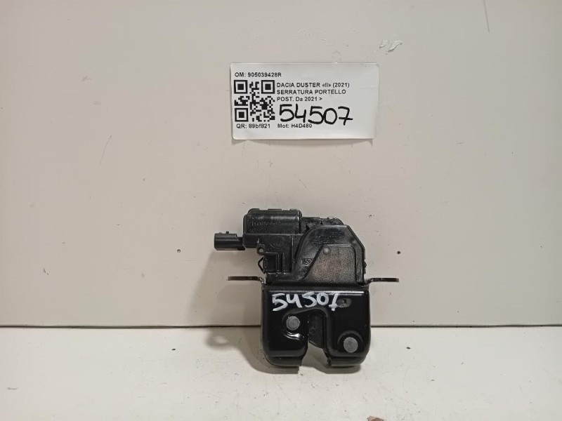 Serratura Portello POST 905039428R Dacia Duster II 2021