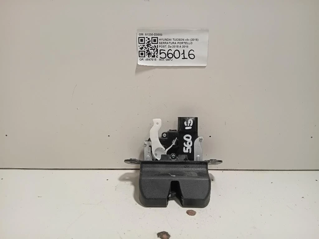 Serratura Portello POST 81230-D3000 Hyundai Tucson II 2015