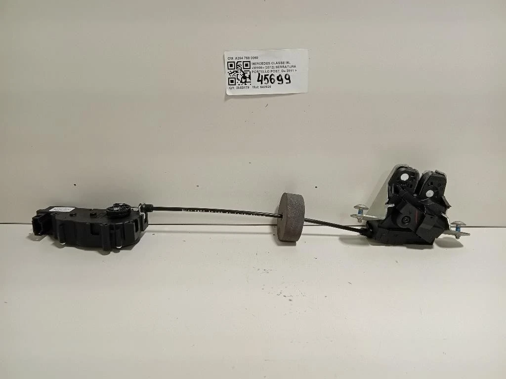 Serratura Portello POST A204 750 0060 Mercedes Classe ML W166 2012