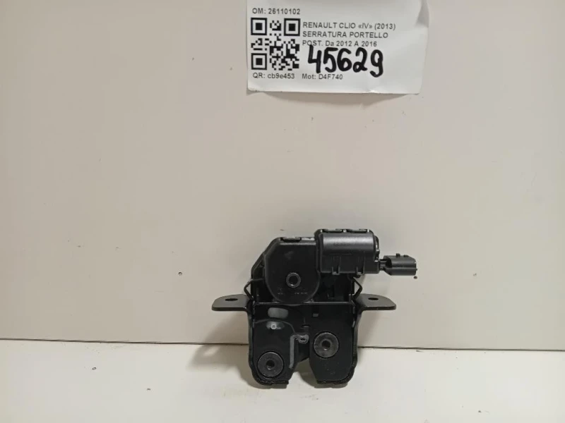 Serratura Portello POST 8463000 03 R Renault CLIO IV 2013