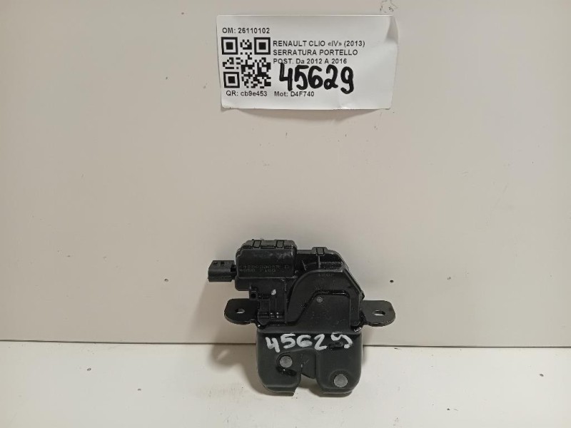 Serratura Portello POST 8463000 03 R Renault CLIO IV 2013
