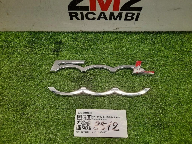 Sigla POST 51956893 Fiat 500L 2013