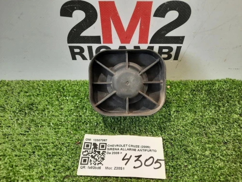 Sirena Allarme Antifurto 13307087 Chevrolet Cruze 2009