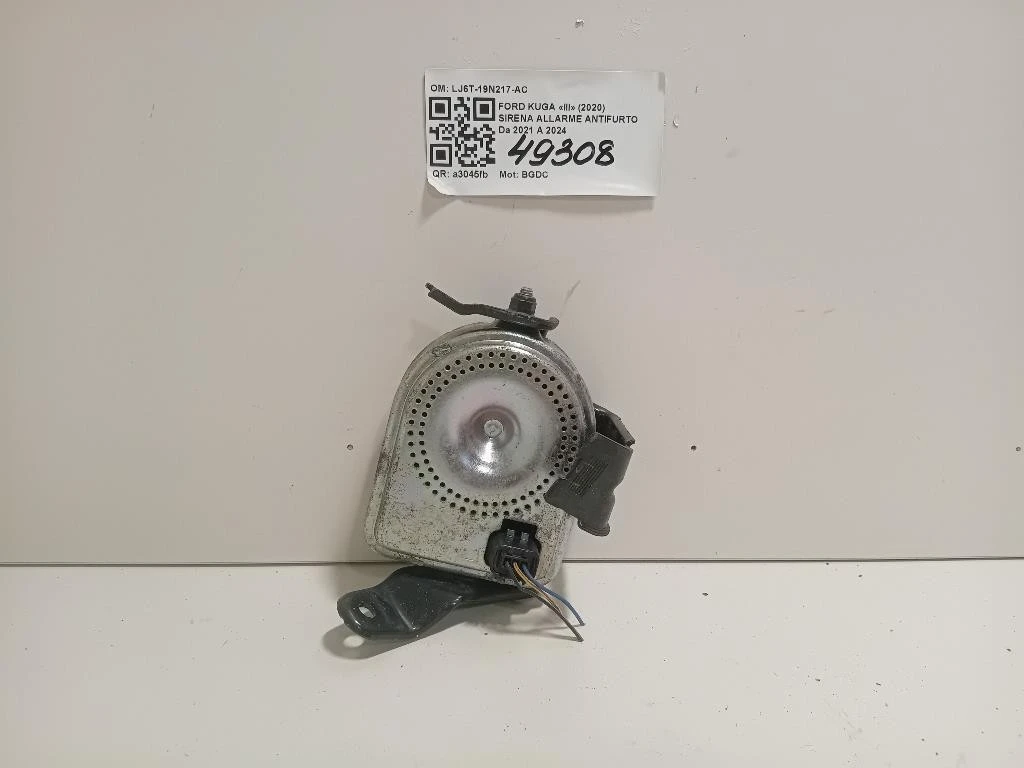 Sirena Allarme Antifurto LJ6T-19N217-AC Ford KUGA III 2020