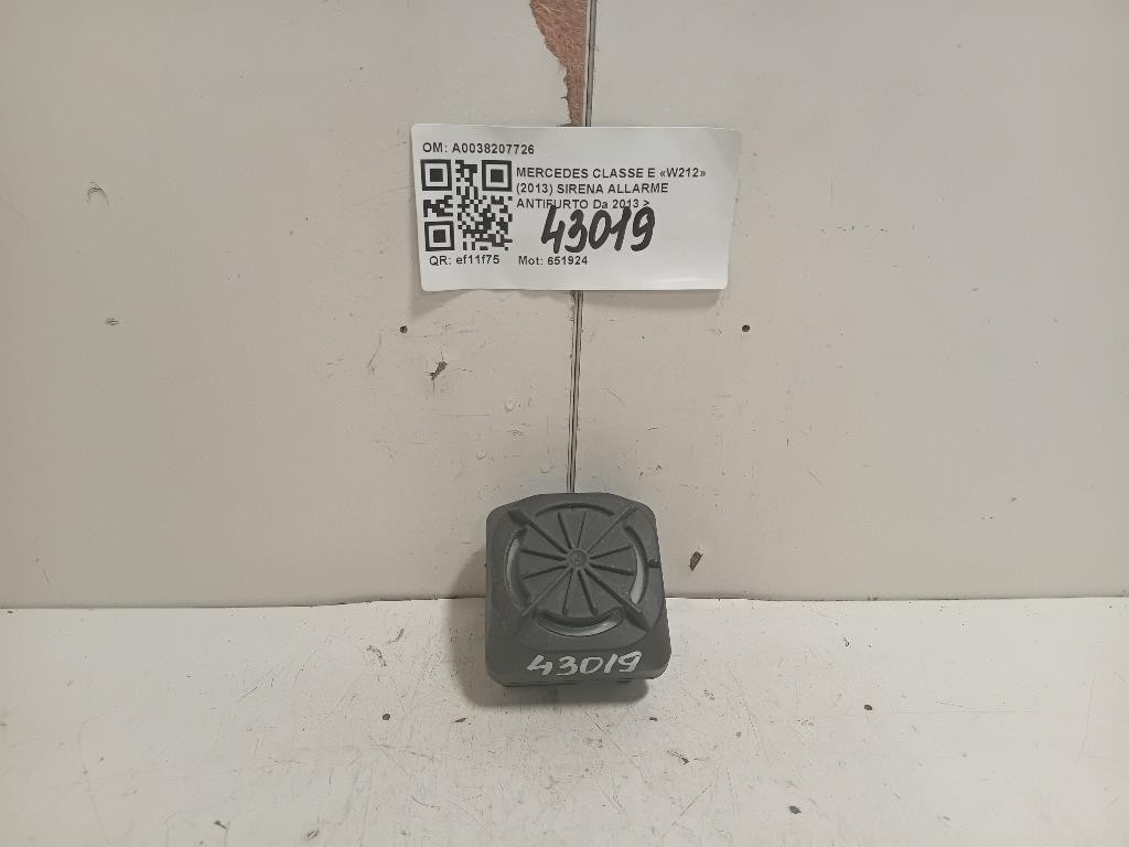 Sirena Allarme Antifurto A0038207726 Mercedes Classe E W212 2013