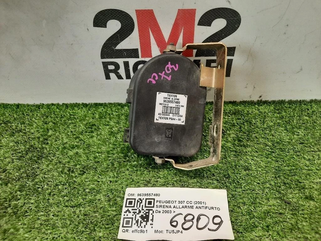 Sirena Allarme Antifurto 9639557480 Peugeot 307 CC 2001
