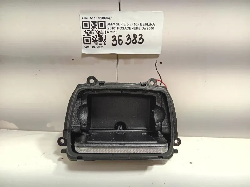 Posacenere 5116 9206347 Bmw Serie 5 F10 Berlina 2010