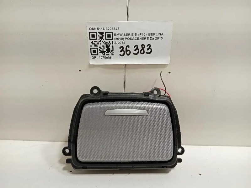 Posacenere 5116 9206347 Bmw Serie 5 F10 Berlina 2010