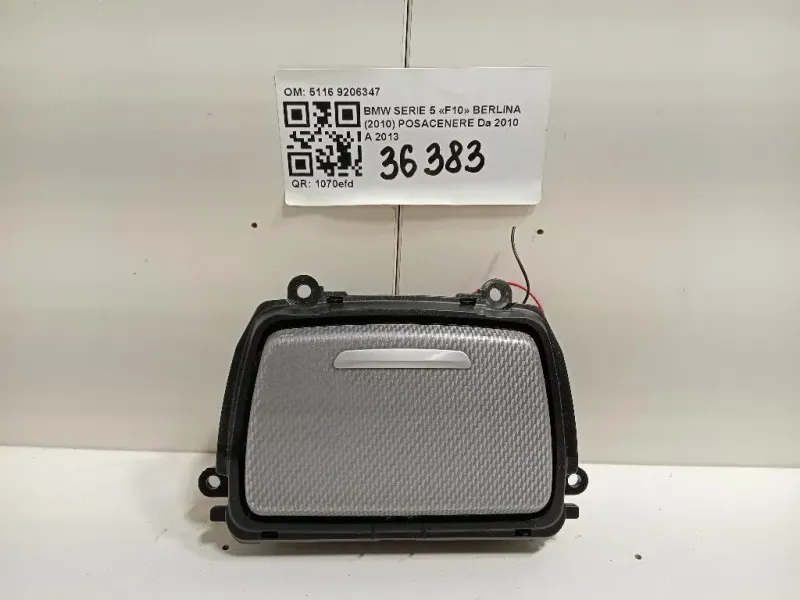 Posacenere 5116 9206347 Bmw Serie 5 F10 Berlina 2010