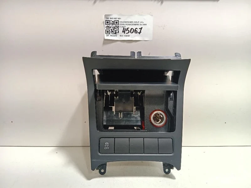 Posacenere 5K0 857 951 Volkswagen GOLF VI 2009
