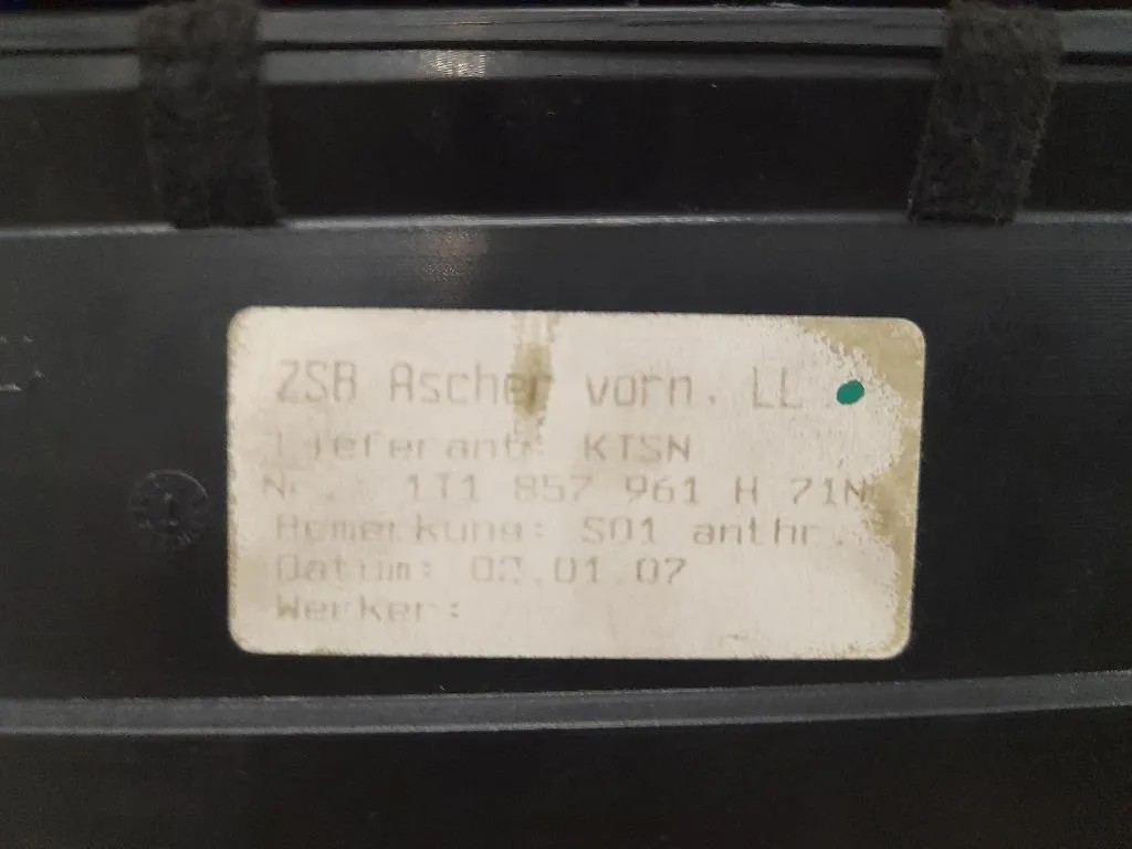 Posacenere 1T1857961H Volkswagen Touran III 2010