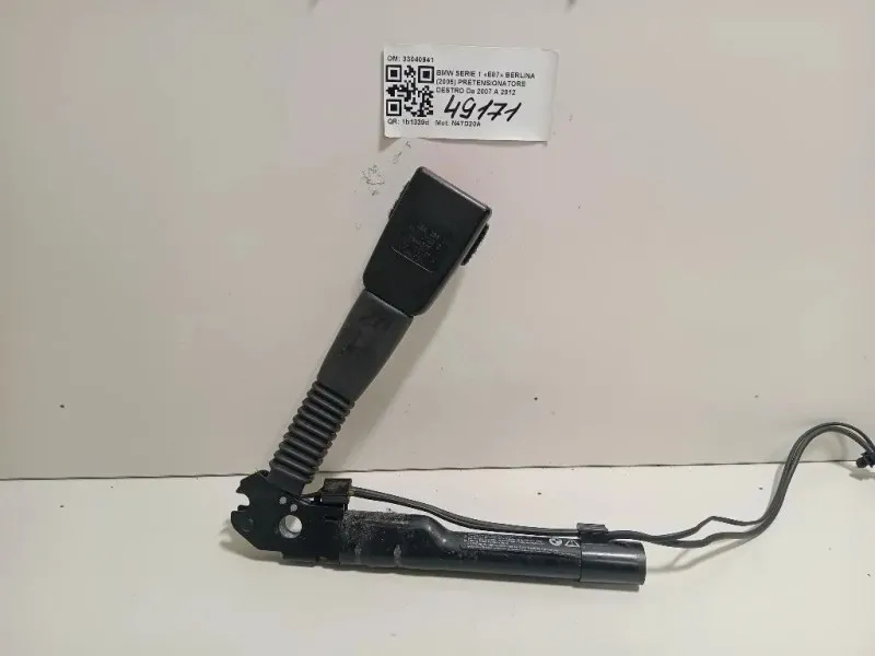 Pretensionatore Destro 33040941 Bmw Serie 1 E87 Berlina 2005