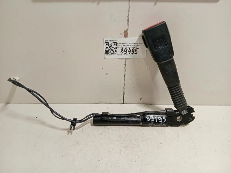 Pretensionatore Destro 725938702 Bmw Serie 1 F20 Berlina 2012