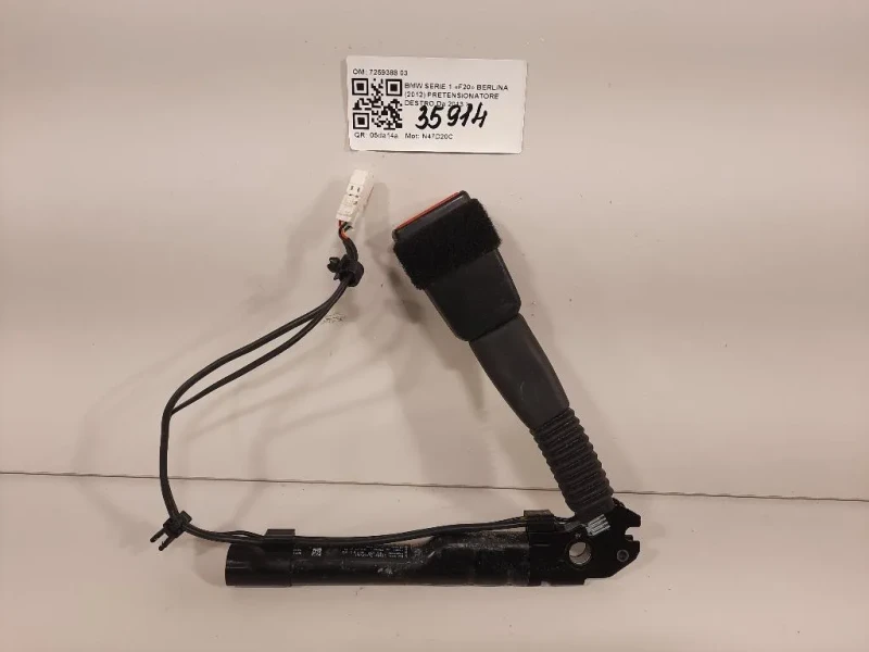 Pretensionatore Destro 7259388 03 Bmw Serie 1 F20 Berlina 2012