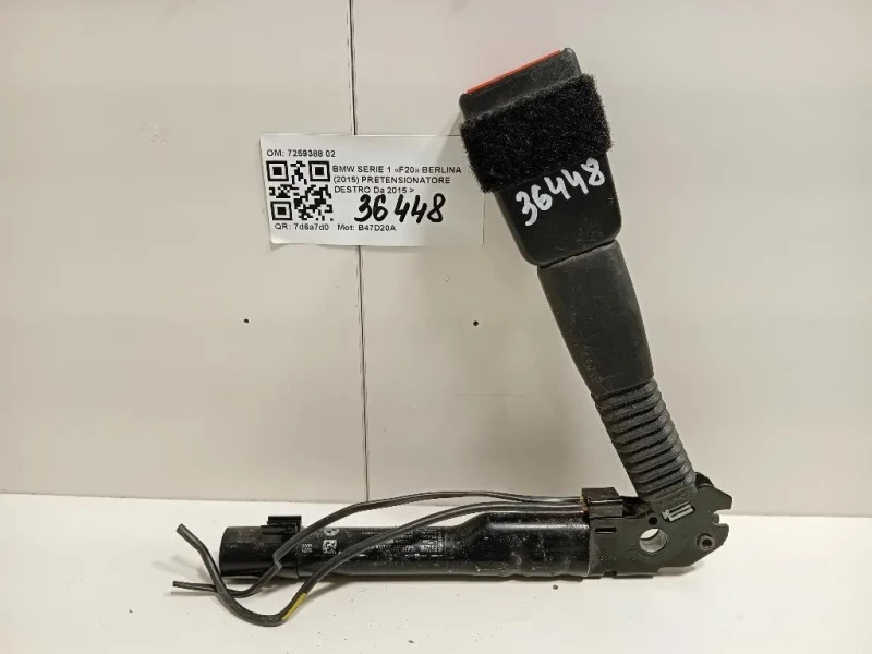 Pretensionatore Destro 7259388 02 Bmw Serie 1 F20 Berlina 2015